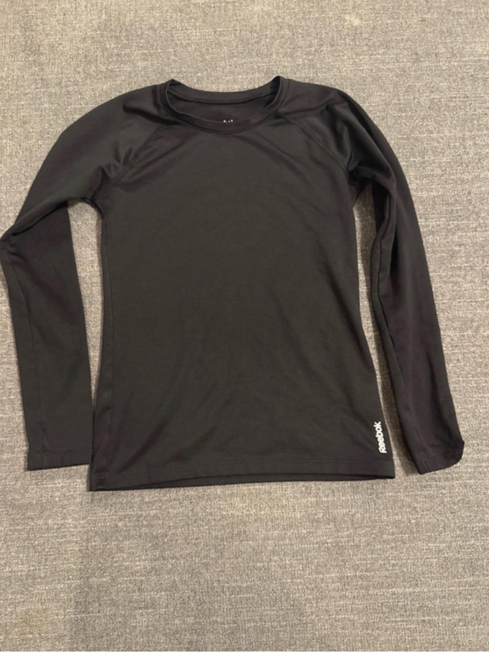 Reebok Black Long Sleeve Performance Tee for Kids